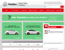 Tablet Screenshot of alanmayholden.com.au